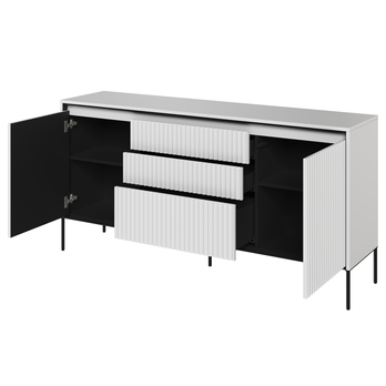 Komoda TREND TR-01 bílá/černá 1