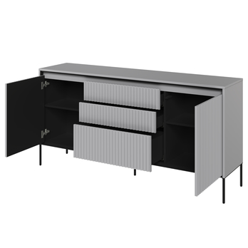 Komoda TREND TR-01 šedá/černá 2
