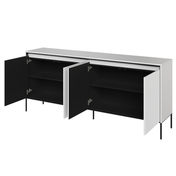 Komoda TREND TR-04 bílá/černá 2