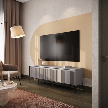 TV komoda TREND TR-05 šedá/černá 3