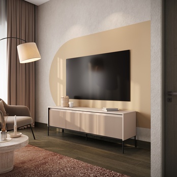 TV komoda TREND TR-05 béžová/černá 3
