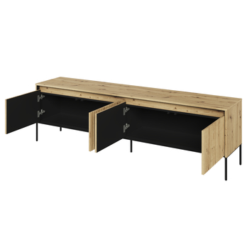 TV komoda TREND TR-06 dub artisan/černá 1