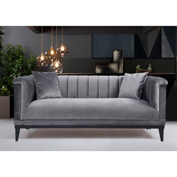 Pohovka TRENDY tmavě šedá, šířka 190 cm 1