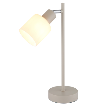 Stolní lampa TRENT písková/bílá 2
