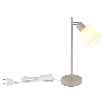 Stolní lampa TRENT písková/bílá 3