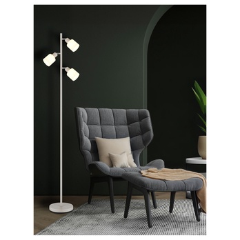 Stojací lampa TRENT písková/bílá 1