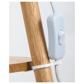 Stojací lampa TREVIA dub/béžová 6