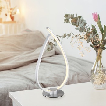 Stolní lampa TRINA stříbrná 1