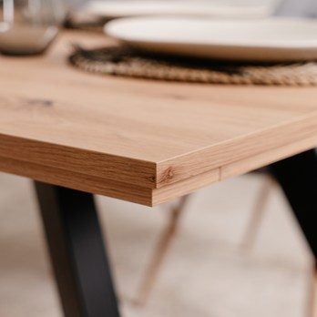 Jídelní stůl TRIPOLI dub artisan/černá 3
