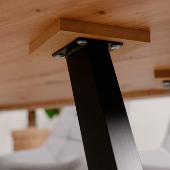 Jídelní stůl TRIPOLI dub artisan/černá 5