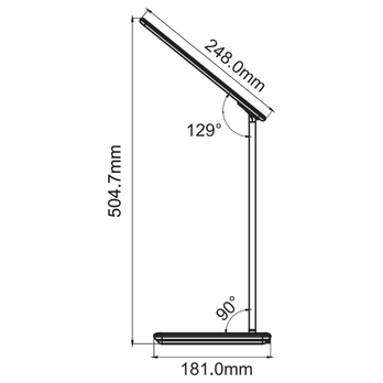 Stolní LED lampa TRITTON bílá 1