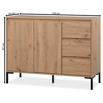 Komoda TRIXIE 2 dub artisan 11