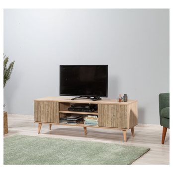 TV komoda TRUVA dub sonoma/přírodní 1