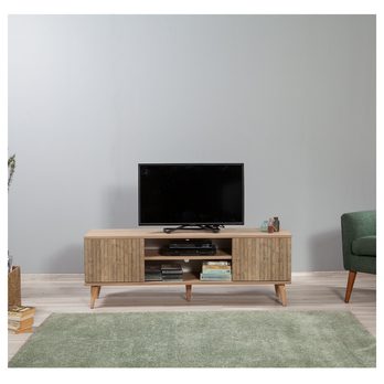 TV komoda TRUVA dub sonoma/přírodní 4