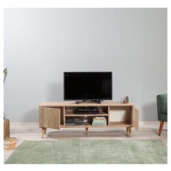 TV komoda TRUVA dub sonoma/přírodní 5