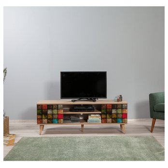 TV komoda TRUVA dub sonoma/vícebarevná 4