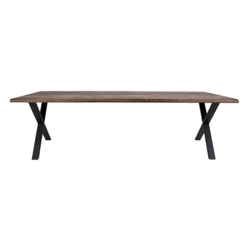 Jídelní stůl TUELUN hnědá/černá, šířka 300 cm 2
