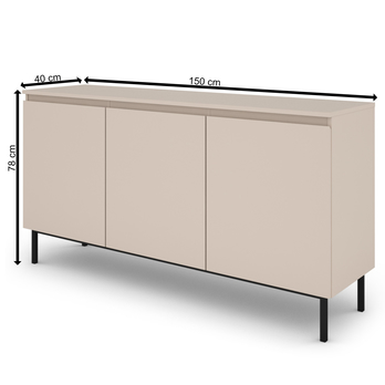 Komoda TULLE 150 kašmírová 4