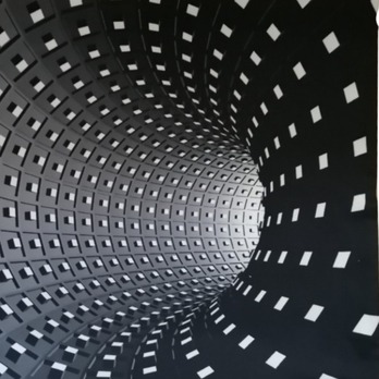 Povlečení 3D TUNEL černá, 70x90 a 140x200 cm 2
