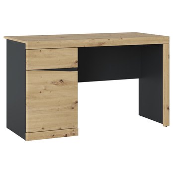 Psací stůl TURINO dub artisan/antracitová, šířka 128 cm 2