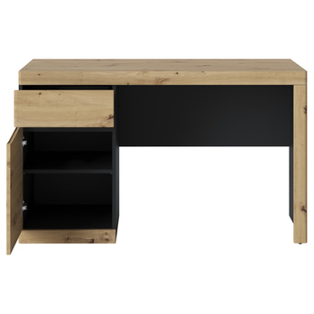 Psací stůl TURINO dub artisan/antracitová, šířka 128 cm 3
