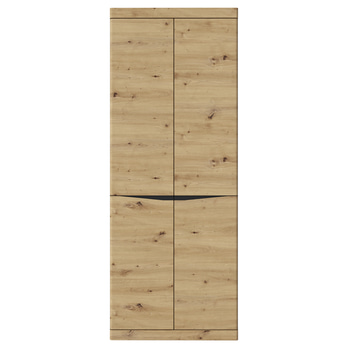 Policová skříň TURINO dub artisan/antracitová, šířka 76 cm 2