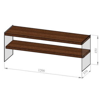 TV stolek TV103 ořech 6