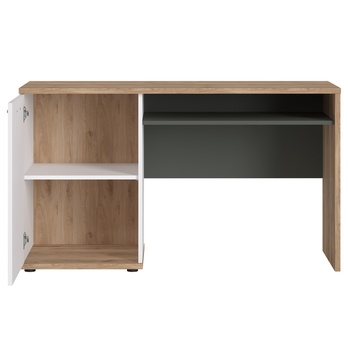 Psací stůl TWENTY dub castello/alpská bílá/grafit 2