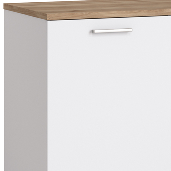 Psací stůl TWENTY dub castello/alpská bílá/grafit 3