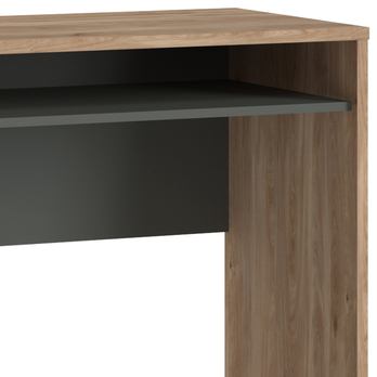 Psací stůl TWENTY dub castello/alpská bílá/grafit 4