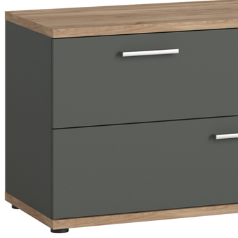 TV komoda TWENTY dub castello/alpská bílá/grafit 3