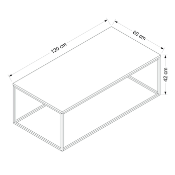 Konferenční stolek TYGER antracitová 3