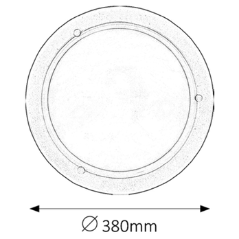 Stropní svítidlo UFO bílá, průměr 38 cm 2
