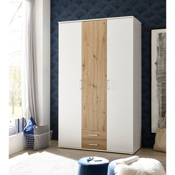 Šatní skříň UMIA bílá/dub artisan 1