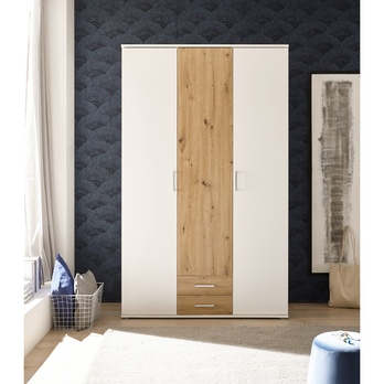 Šatní skříň UMIA bílá/dub artisan 4