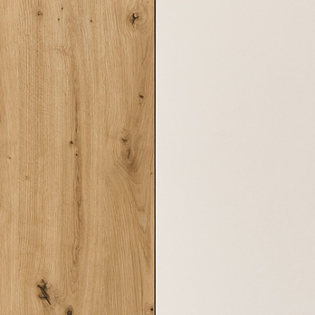 Šatní skříň UMIA bílá/dub artisan 7