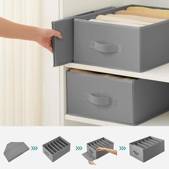 Sada 4 kusů organizérů  UNDERWEAR 3 šedá 1