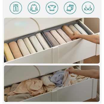 Sada 4 kusů organizérů  UNDERWEAR 3 šedá 2