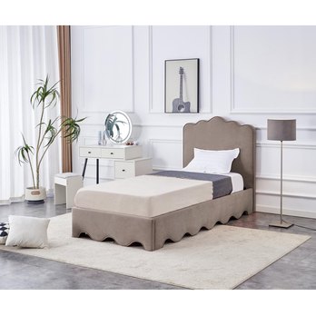 Postel s roštem URSU béžová, 90x200 cm 1