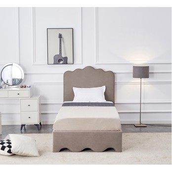 Postel s roštem URSU béžová, 90x200 cm 2