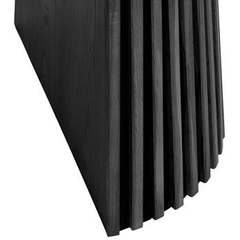 Jídelní stůl USOKO 120-200 dubová dýha černá 4
