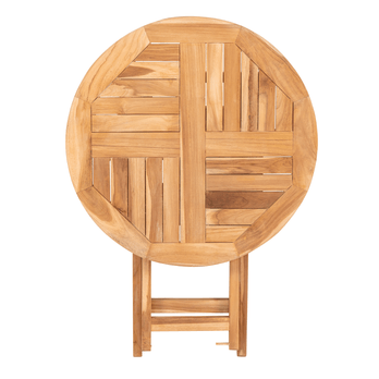 Zahradní stůl UVAIDU 2 teak, ⌀ 70 cm 3