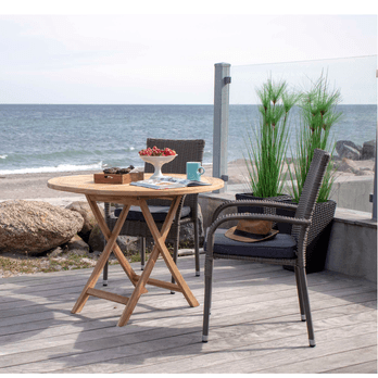Zahradní stůl UVAIDU teak, ⌀ 100 cm 1