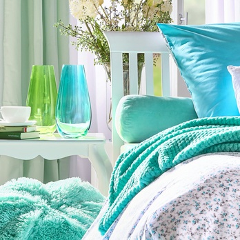 Dekorační polštář VÁLEČEK mátová, 18x30 cm 1