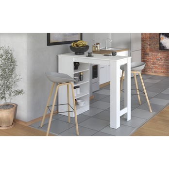 Barový stůl VALENCE bílá 1