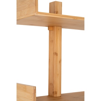 Nástěnný regál VALLO bambus, výška 102 cm 4