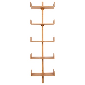 Nástěnný regál VALLO bambus, výška 180 cm 2