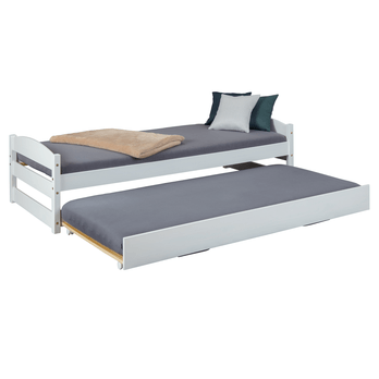 Postel s výsuvným lůžkem VANDA bílá, 90x200 cm 1