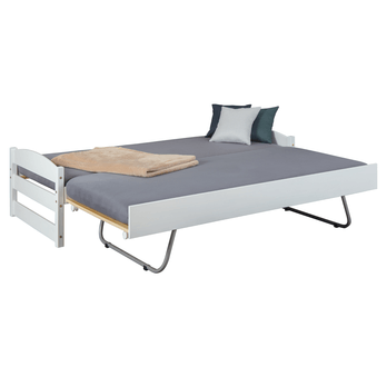 Postel s výsuvným lůžkem VANDA bílá, 90x200 cm 2