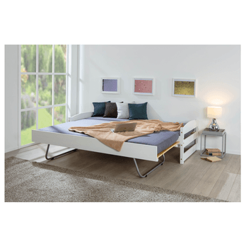 Postel s výsuvným lůžkem VANDA bílá, 90x200 cm 6